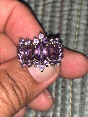 Amethyst/Sterling Ring